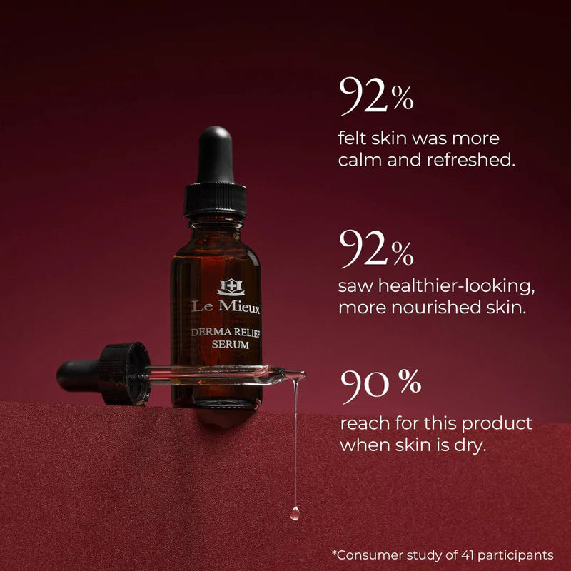 Le Mieux Derma Relief Serum infographic