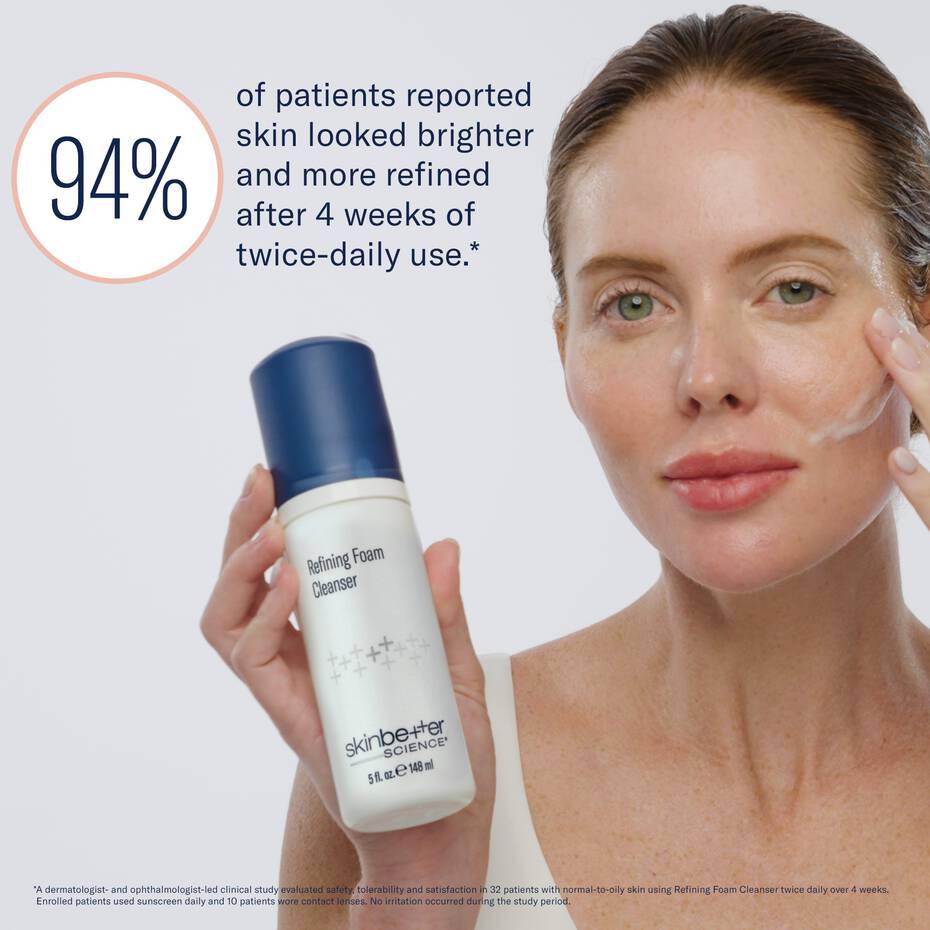 SkinBetter Refining Foam Cleanser infographic