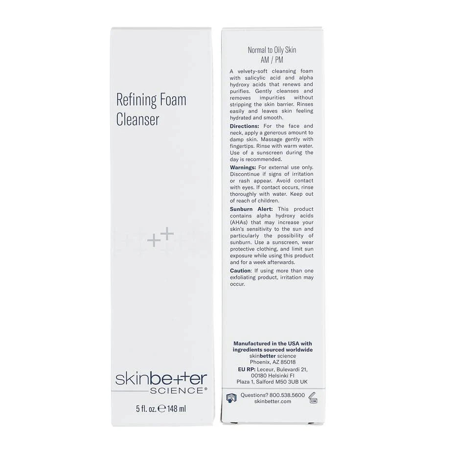 SkinBetter Refining Foam Cleanser box