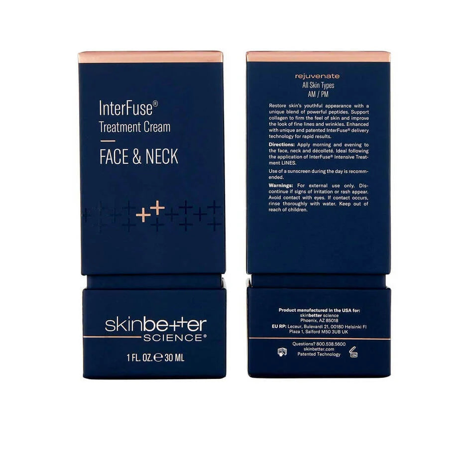 SkinBetter InterFuse Treatment Cream FACE & NECK 30ml box