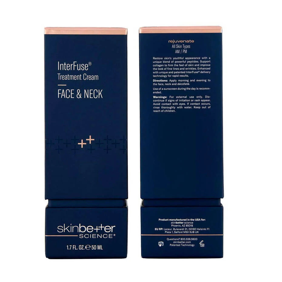 SkinBetter InterFuse Treatment Cream FACE & NECK 50ml box