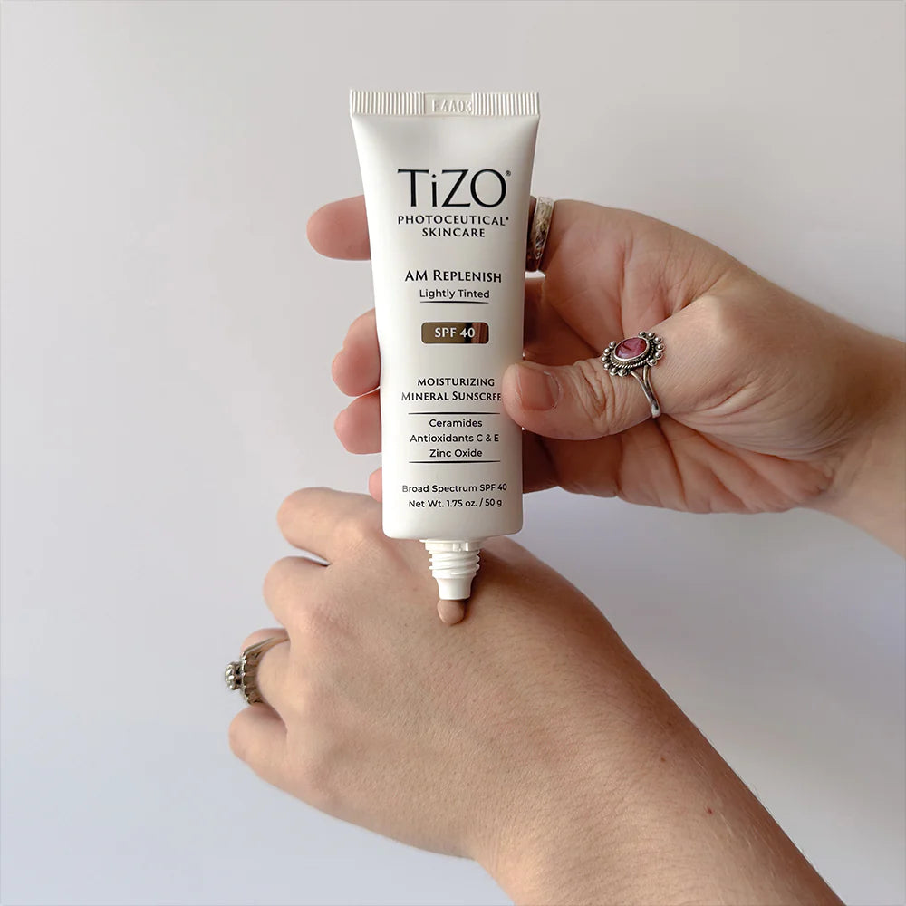 TIZO AM Replenish Tinted SPF 40 lifestyle