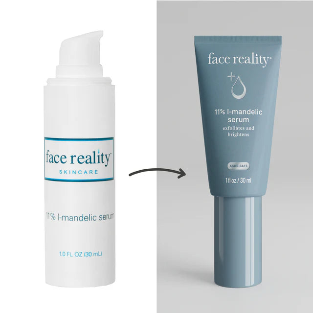 Face Reality 11% Mandelic Serum Old vs New Packaging