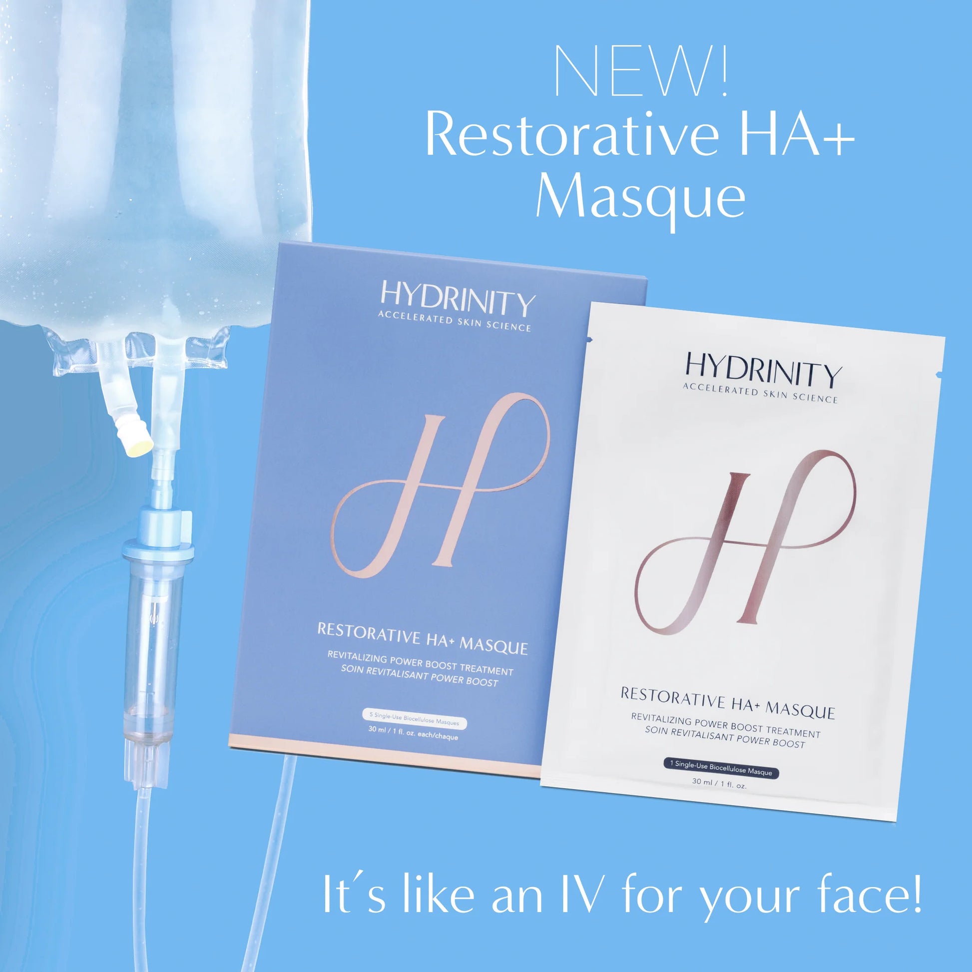 Hydrinity Restorative HA + Biocellulose Masque IV for your face