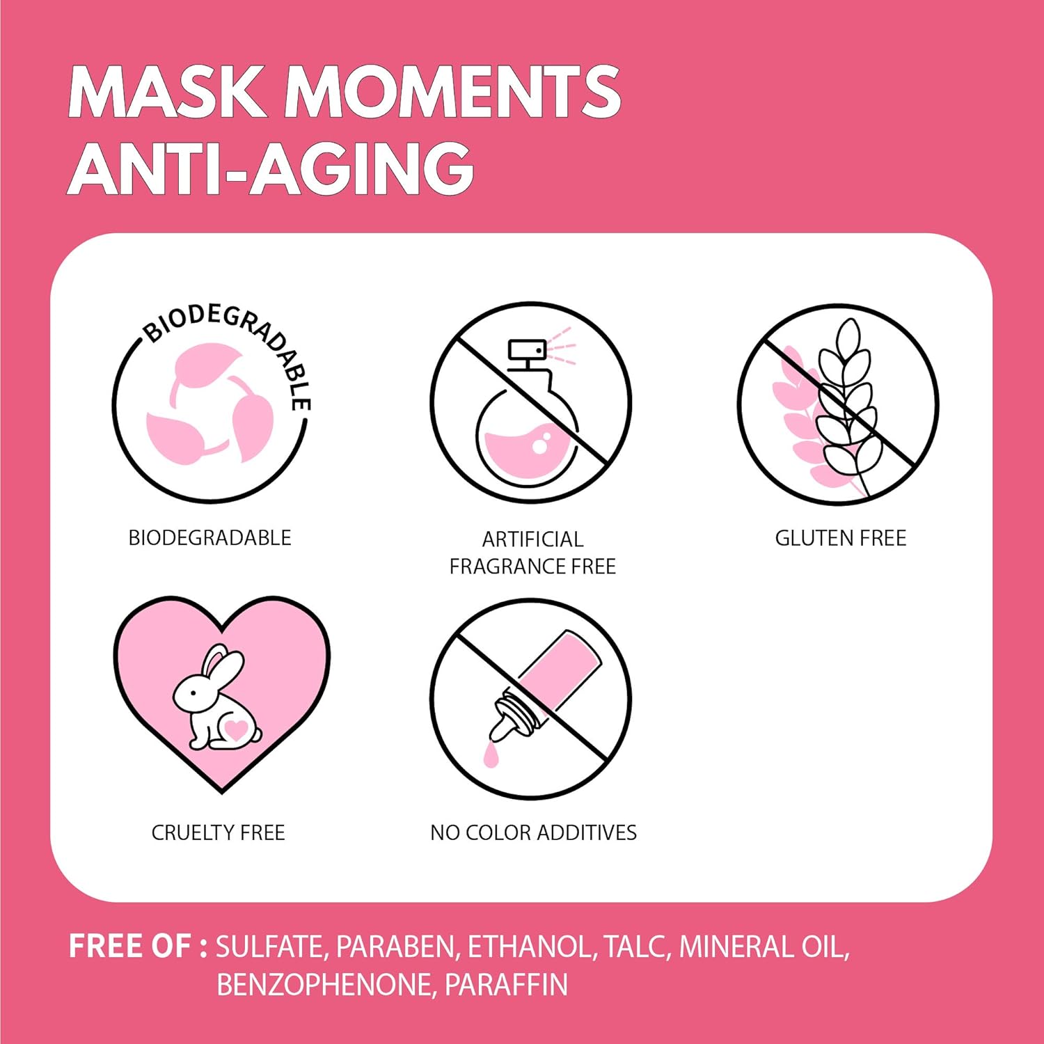 Mask Moments Coconut Gel Mask infographic