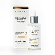 DermAfirm Bio Exosome Ampoule Power Pep Box & Bottle